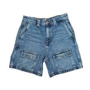 *SOLD* Madewell baggy denim cargo shorts